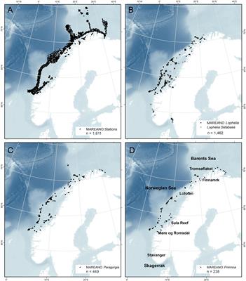 Distribution and Suitable Habitat of the Cold-Water Corals Lophelia pertusa, Paragorgia arborea, and Primnoa resedaeformis on the Norwegian Continental Shelf